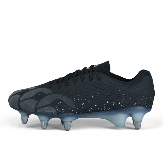 Canterbury Adults Stampede Elite Soft Ground Rugby Boots - Black