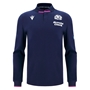 Scotland Mens Home Cotton Rugby Shirt 25/26 Long Sleeve Navy - Front 