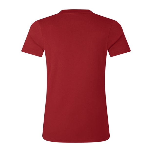 British and Irish Lions Womens Cotton T-Shirt Red - Back