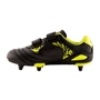 Optimum Kids Razor Velcro SG Rugby Boots Black Yellow - Instep 