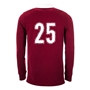 Womens World Cup Champions England Adults Classic Heavyweight Rugby Shirt Burgundy - Back 