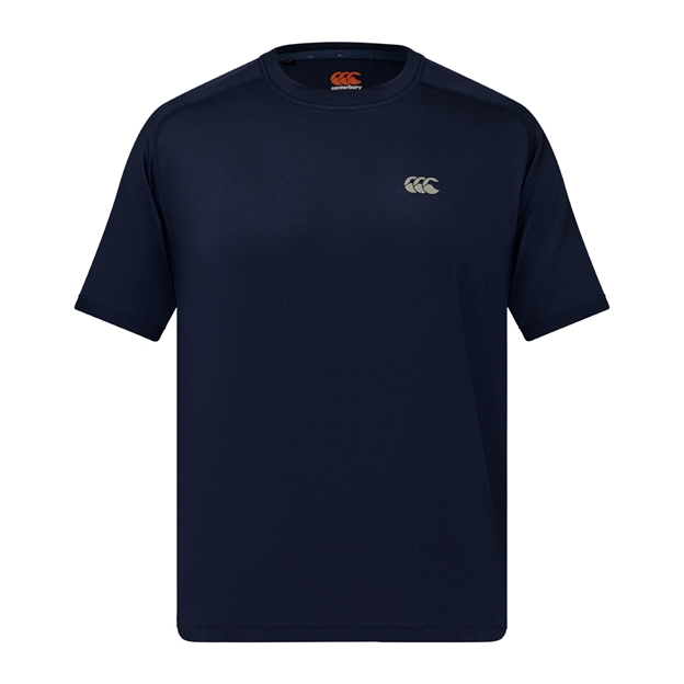 Canterbury Mens Tempo Training T-Shirt Navy - Front