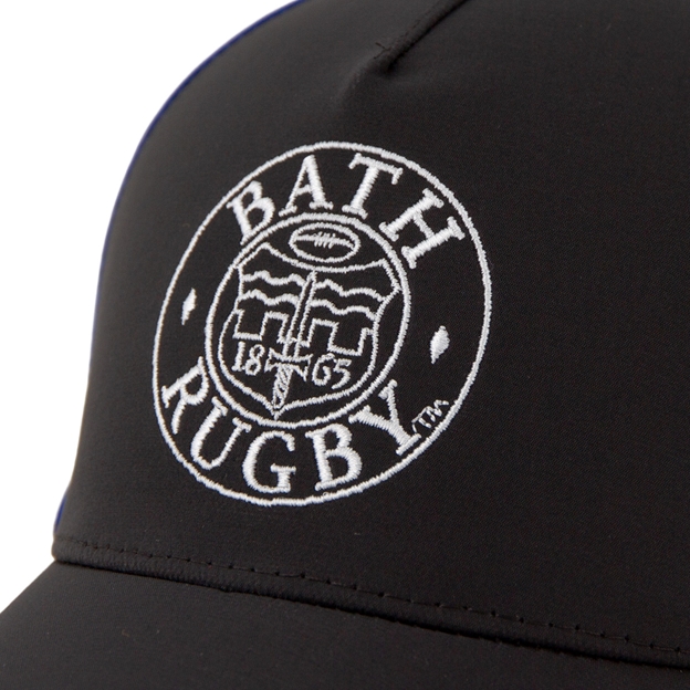 Bath Club Cap 25/26 Black - Embroidery Detail