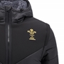 Wales Men Padded Bomber Jacket - Black 2025 - WRU 