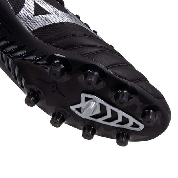 Mizuno Adults Morelia Neo IV Elite FG Rugby Boots - Black/Silver - Forefoot