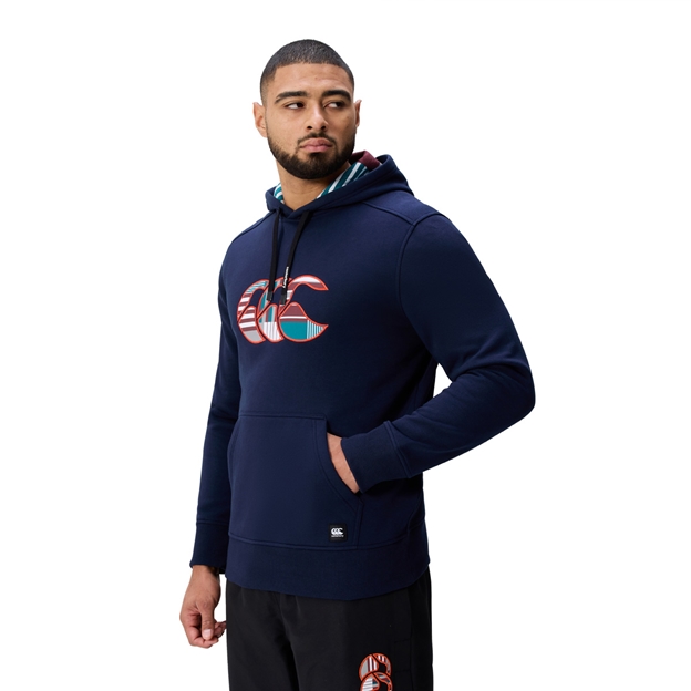Canterbury Mens Uglies Hoodie Navy - Model Walking