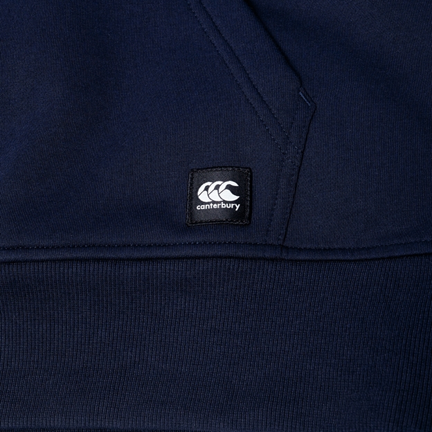 Canterbury Mens Uglies Hoodie Navy - CCC Logo Patch Close-up