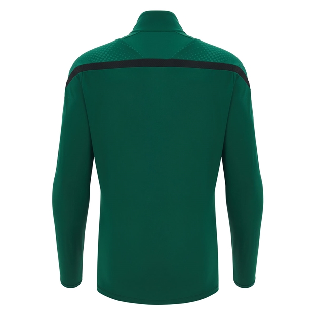 Wales Mens Training Quarter Zip Top 26/27 Green - Back View
