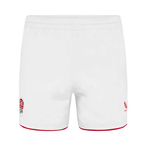 England Mens Home Rugby Shorts 25-26 - Front England Mens Home Rugby Shorts 25-26 - Front