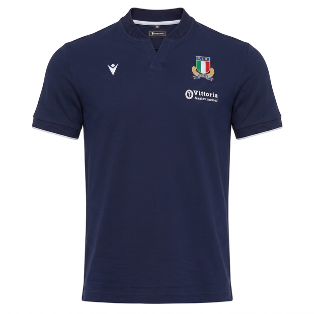 Italy Mens Athleisure Cotton Polo 26/27 - Navy