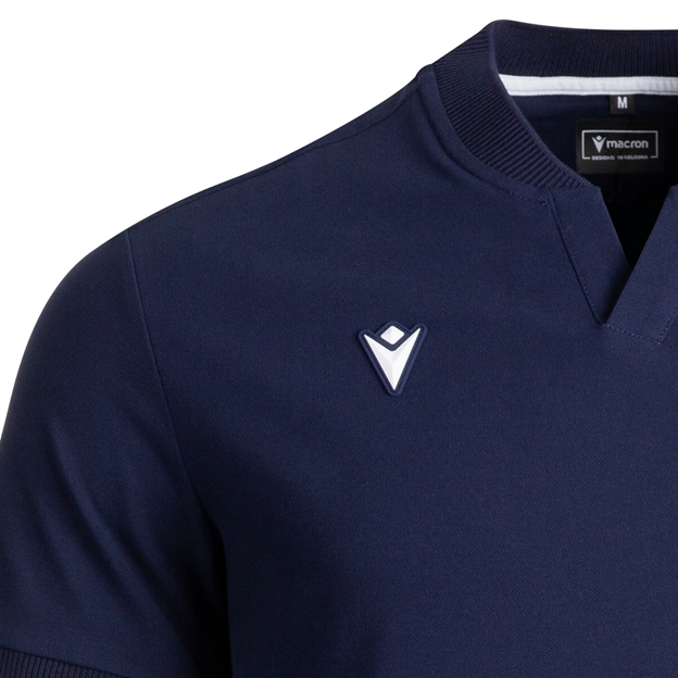 Italy Mens Athleisure Cotton Polo 26/27 Navy - Macron Logo
