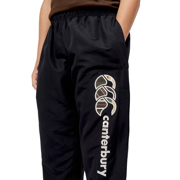 Canterbury Kids Uglies Cuff Stadium Pant Jet Black - Embroidered Uglies Logo on leg