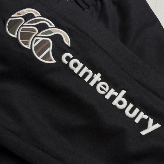 Canterbury Kids Uglies Cuff Stadium Pant Jet Black - Canterbury Uglies Logo Embroidery