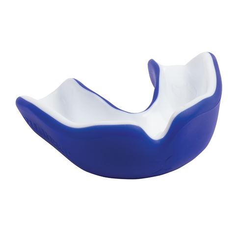 Gilbert Virtuo Dual Density Mouthguard Blue/White - Front View