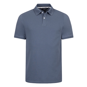 Rugby 1823 Adults Polo Shirt Petrol Blue - Front View