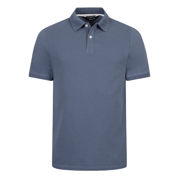 Rugby 1823 Adults Polo Shirt Petrol Blue - Front View
