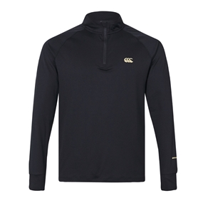 Canterbury Mens Tempo Quarter Zip Training Top Black - Front