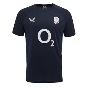 England Womens Performance Short Sleeve Tee 25/26 Inkwell - Front