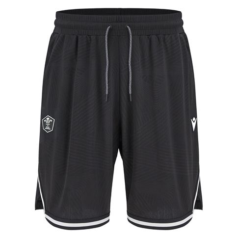 Wales Mens Training Shorts 26/27 Black - Front View