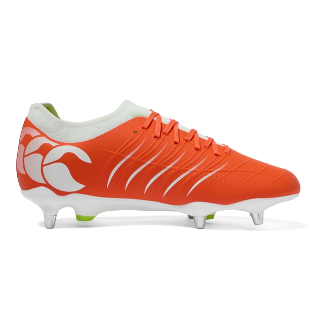 Canterbury Adults Phoenix 2.0 Pro Soft Ground Rugby Boots Orange - Instep