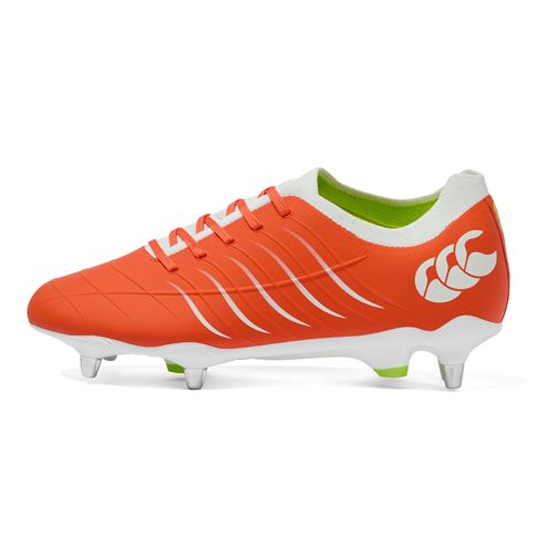Canterbury Adults Phoenix 2.0 Pro Soft Ground Rugby Boots Orange - Outstep