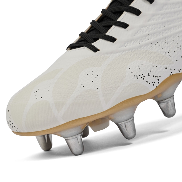 Canterbury Adults Stampede Elite Soft Ground Rubgy Boots White - Forefoot