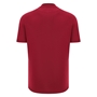 Wales Mens Travel Cotton T-Shirt 25/26 Dark Red - Back 