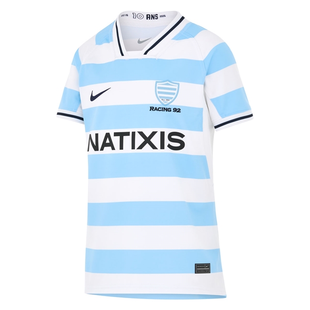 Racing 92 Kids Home Rugby Shirt 25/26 White - Front