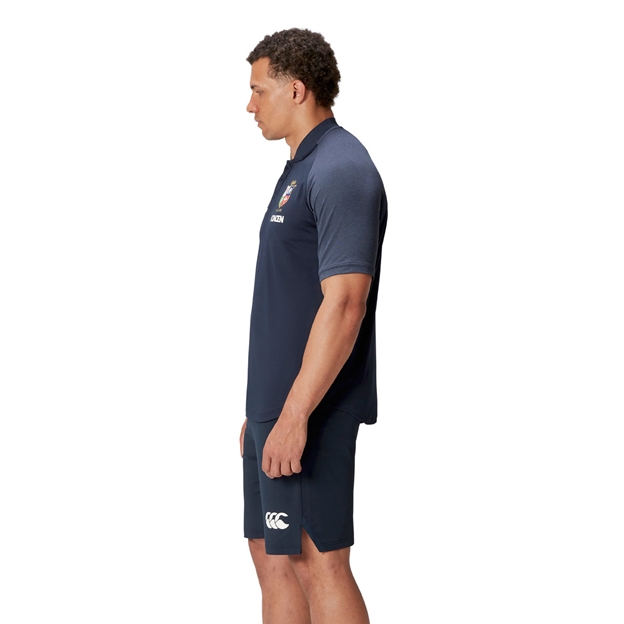 British and Irish Lions Mens Polo Navy - Model Side