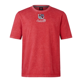 mens heritage t-shirt - red - front