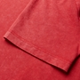 mens heritage t-shirt- red - detail 