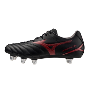 Mizuno Adults Monarcida Neo III Rugby SI Rugby Boots - Black/Red