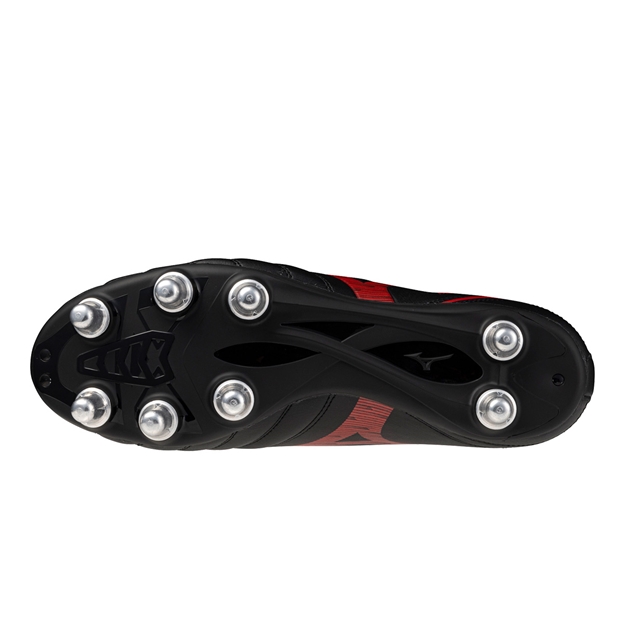 Mizuno Adults Monarcida Neo III Rugby SI Rugby Boots Black Red - Soleplate