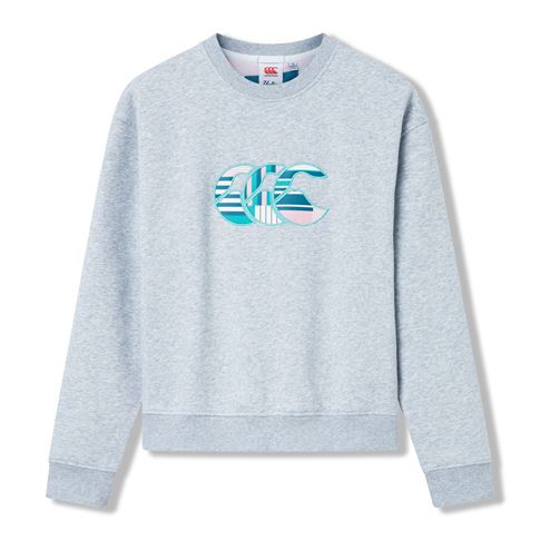 Canterbury Womens Uglies Training Sweatshirt Grey Marl - Front View