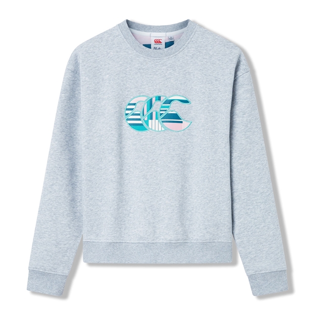 Canterbury Womens Uglies Training Sweatshirt Grey Marl - Front View
