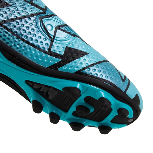 Optimum Kids Aztec Laceless Moulded Stud Rugby Boot Blue - Forefoot