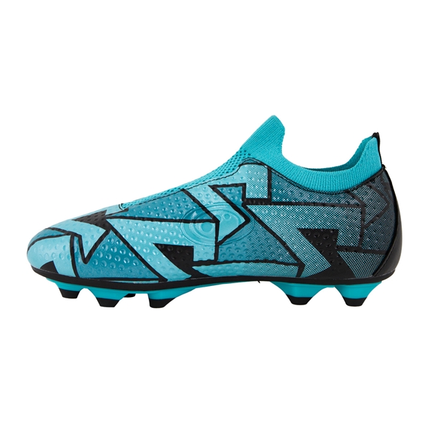 Optimum Kids Aztec Laceless Moulded Stud Rugby Boot Blue - Instep