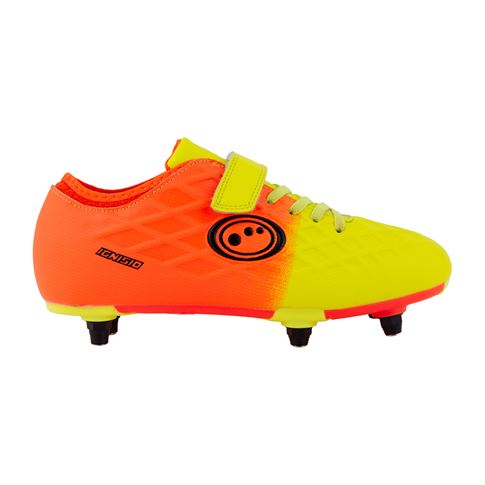 Optimum Kids Ignisio Easy Fasten Soft Ground Boots Yellow/Orange - Outstep
