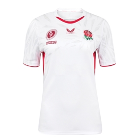 Red Roses Womens WRWC Home Rugby Shirt 2025 White - Front