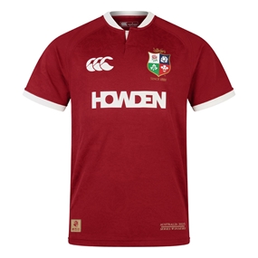 British and Irish Lions Adults Winners Rugby Shirt Red - Front