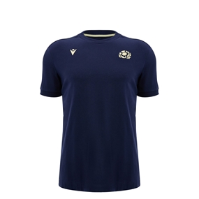 Scotland Kids Travel Cotton T-Shirt 26/27 Navy - Front View