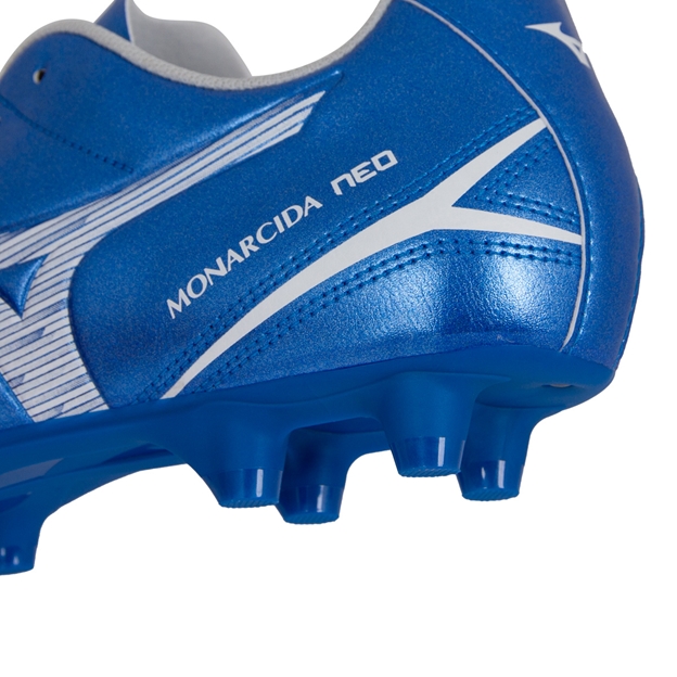 Mizuno Adults Monarcida Neo III Select FG Boots - Blue - Heel