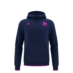 Scotland Junior Travel Hoody 25/26 Navy - Front
