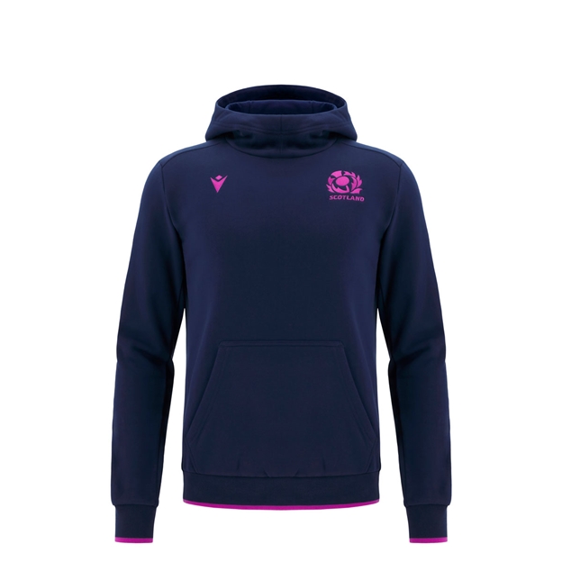 Scotland Junior Travel Hoody 25/26 Navy - Front