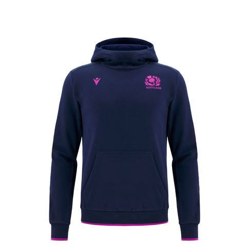 Scotland Junior Travel Hoody 25/26 Navy - Front Scotland Junior Travel Hoody 25/26 Navy - Front