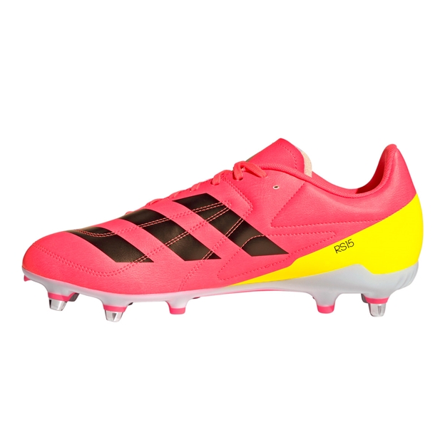 Adidas Adults RS-15 Soft Ground Rugby Boots - Solar Turbo