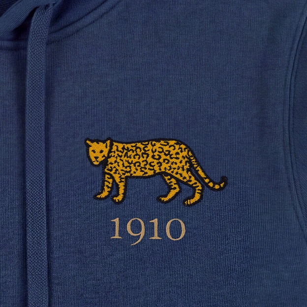 Argentina 1910 Pure Cotton Hoodie - Petrol Blue