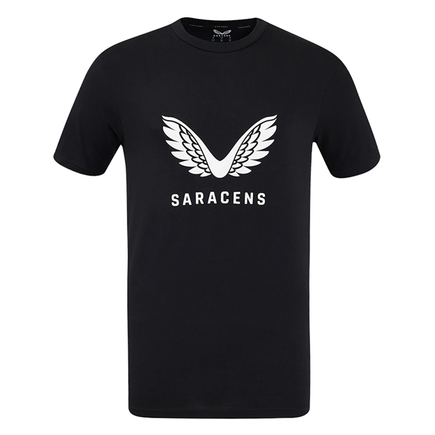 Saracens Mens T-Shirt Short Sleeve - Front