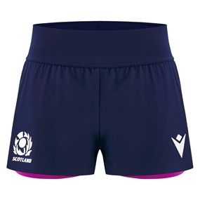Scotland Womens Training Shorts 25/26 Navy - Front