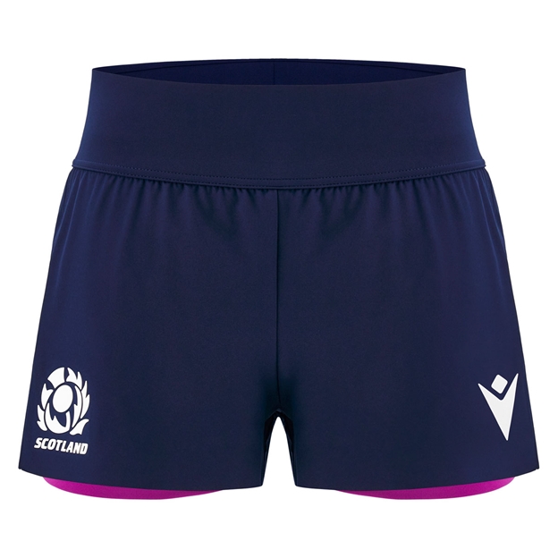 Scotland Womens Training Shorts 25/26 Navy - Front